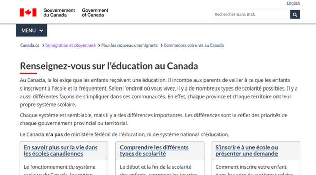 Gouvernement du canada